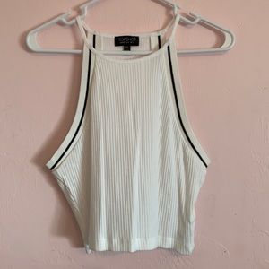 NWOT White Topshop croptop